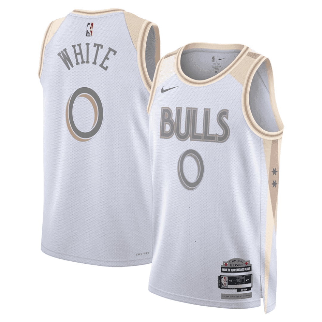 WHITE #0 New York Knicks Swingman NBA Jersey - City Edition - gogoalshop