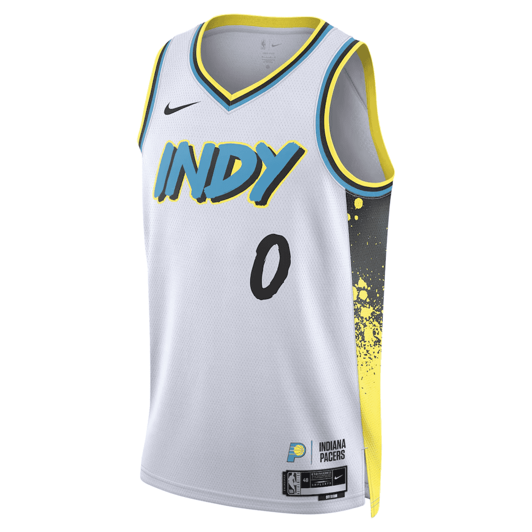 HALIBURTON #0 Indiana Pacers Swingman NBA Jersey - City Edition - gogoalshop
