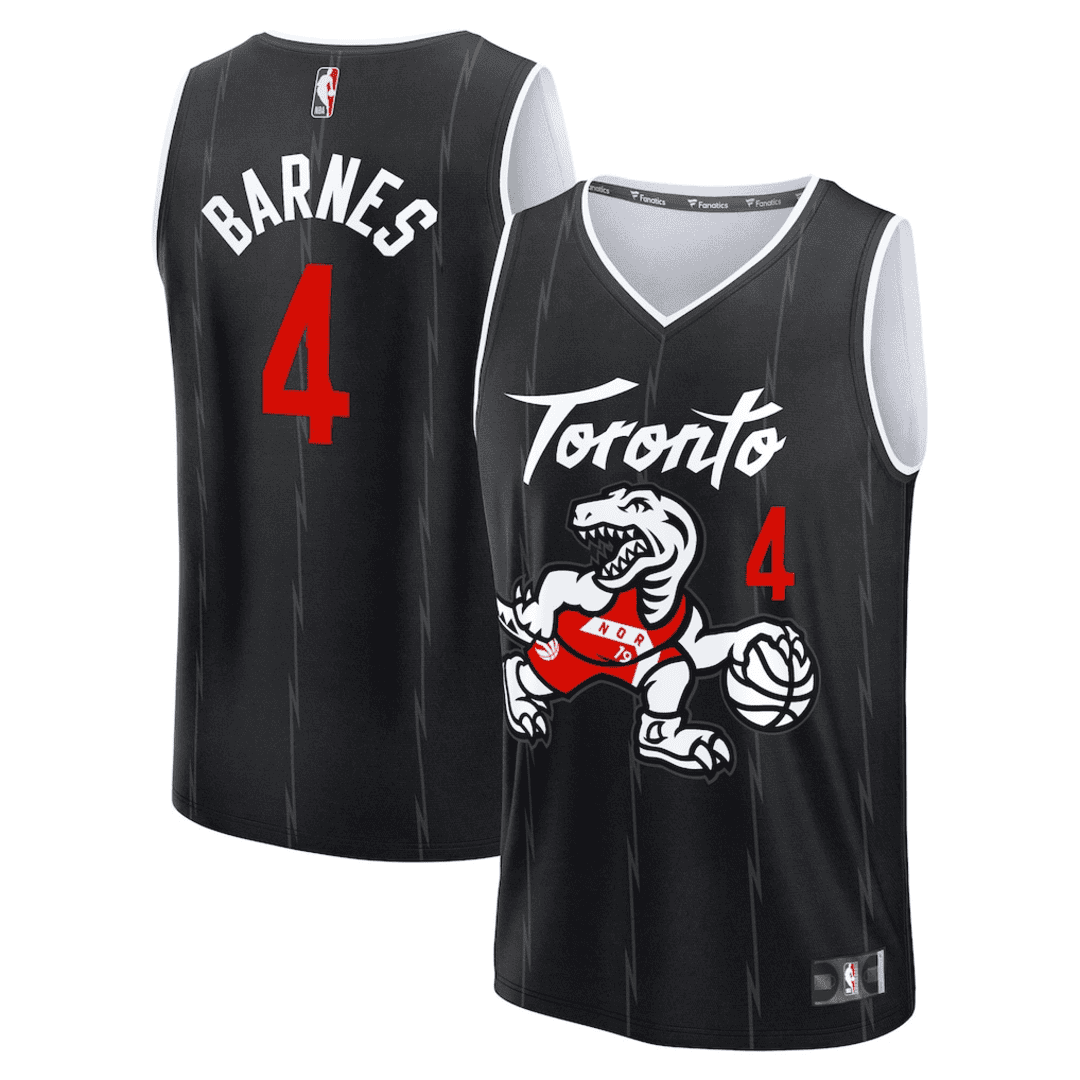 BARNES #4 Toronto Raptors Swingman NBA Jersey - City Edition - gogoalshop