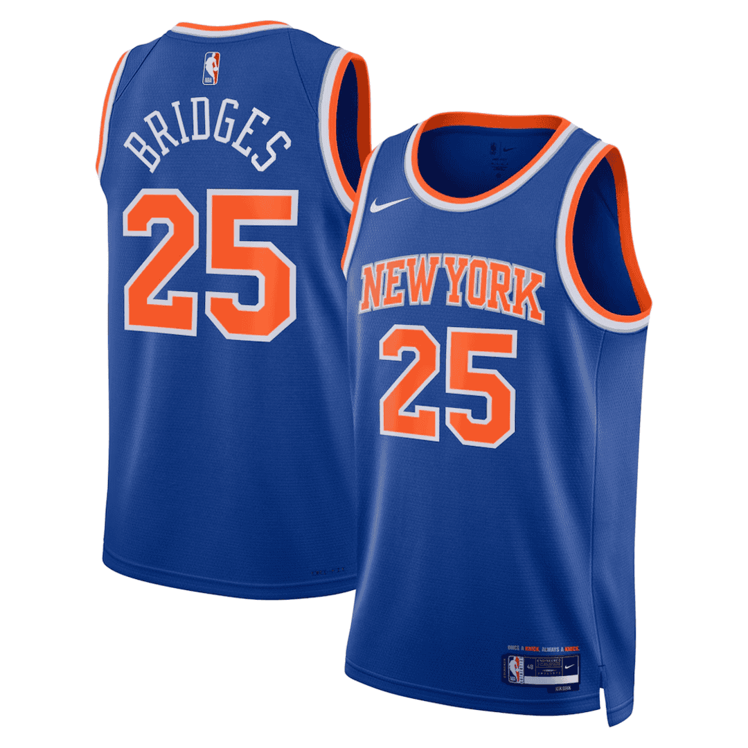 BRIDGES #25 New York Knicks Swingman NBA Jersey - Icon Edition - gogoalshop