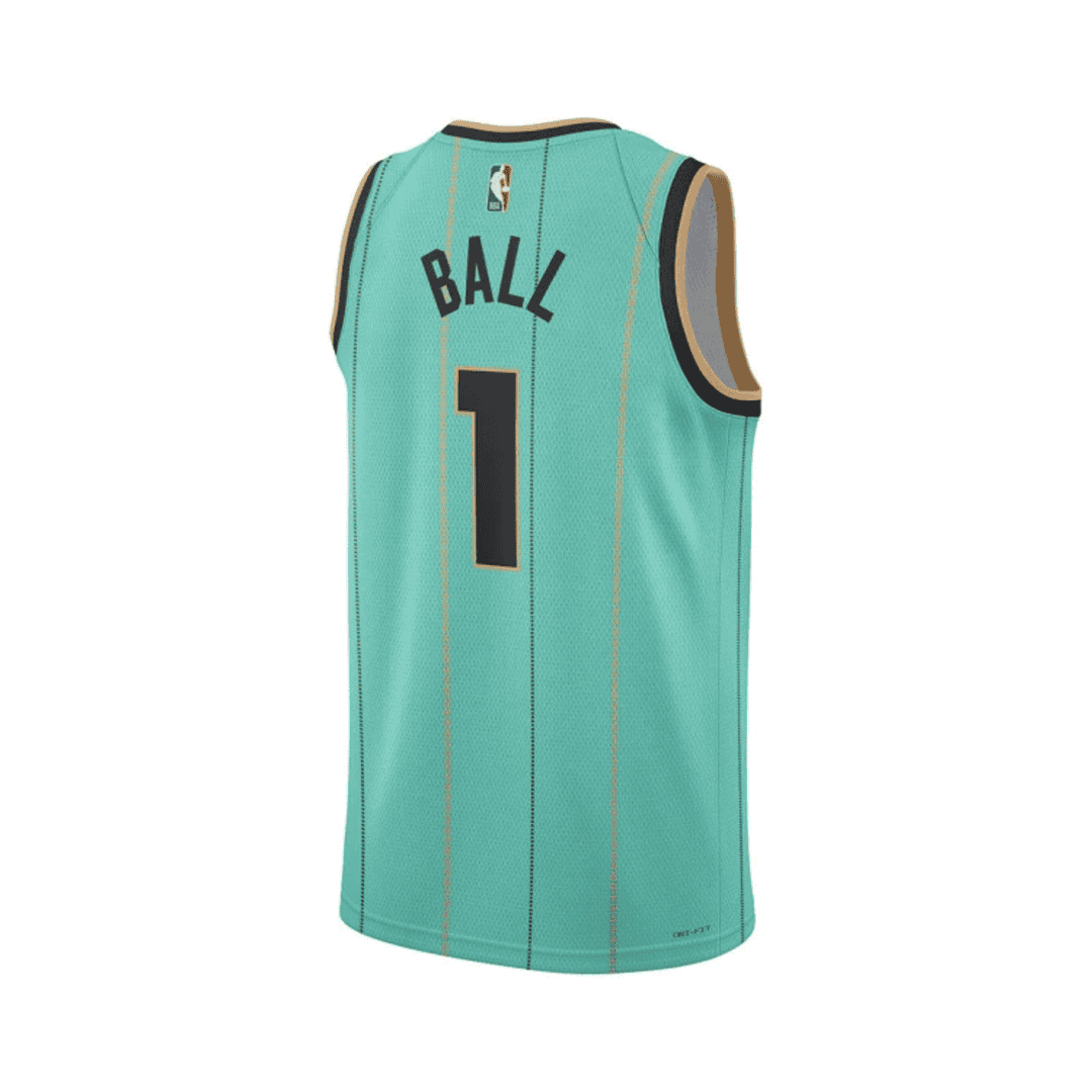 BALL #1 Charlotte Hornets Swingman NBA Jersey - City Edition - gogoalshop