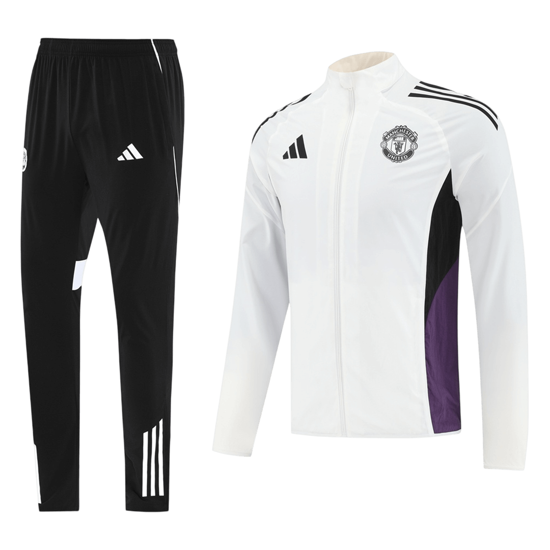Manchester United Tracksuit 2025/26 White - gogoalshop