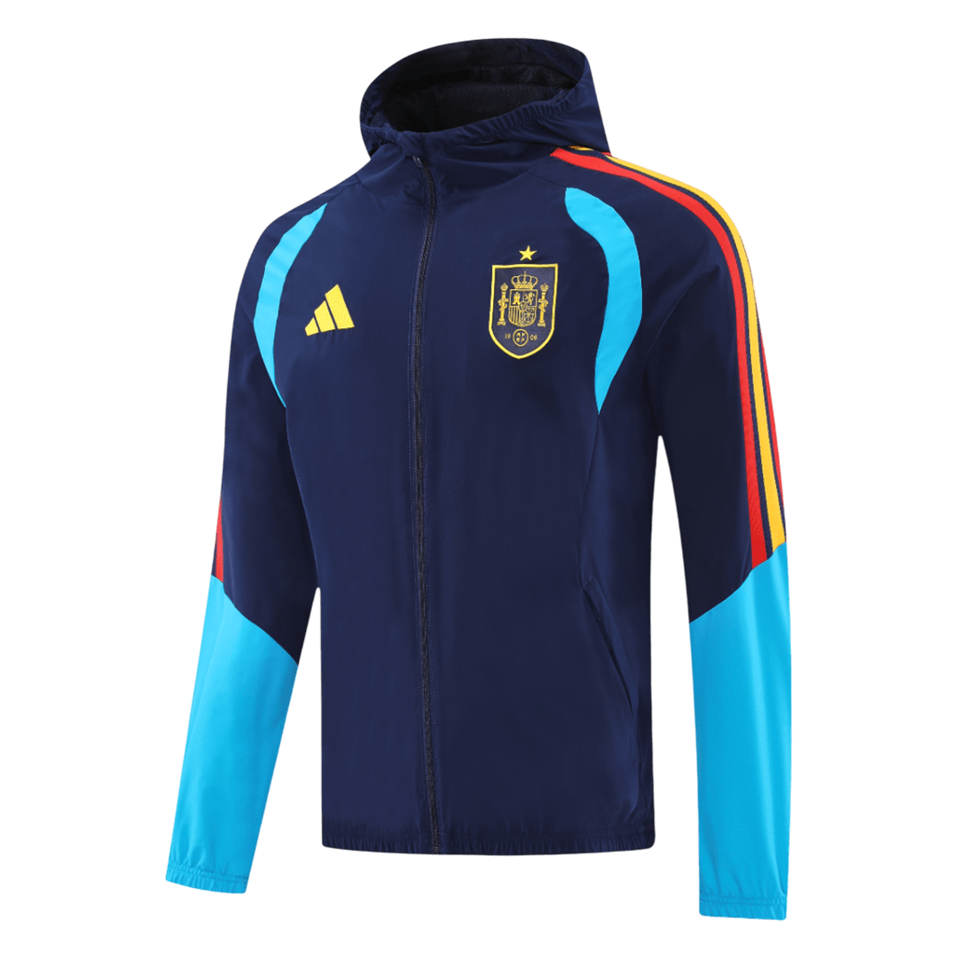 Spain Hoodie Jacket 2026 - Blue&Black - gogoalshop