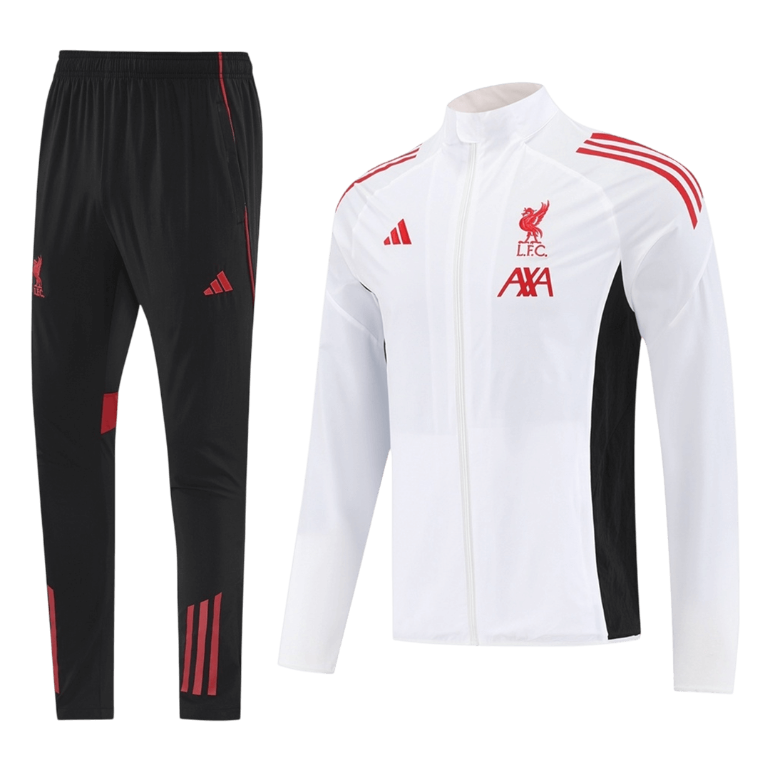 Liverpool Tracksuit 2025/26 White - gogoalshop
