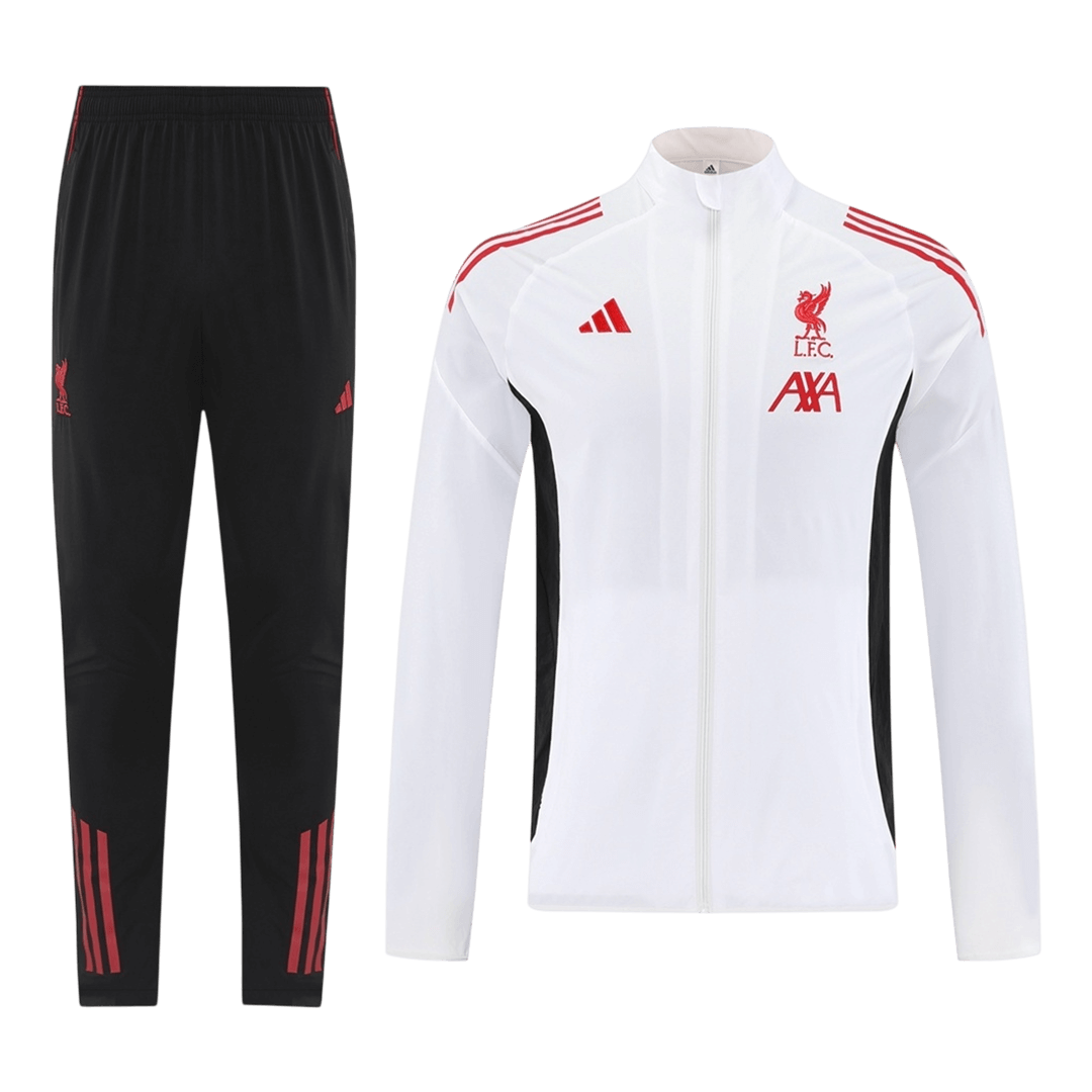 Liverpool Tracksuit 2025/26 White - gogoalshop