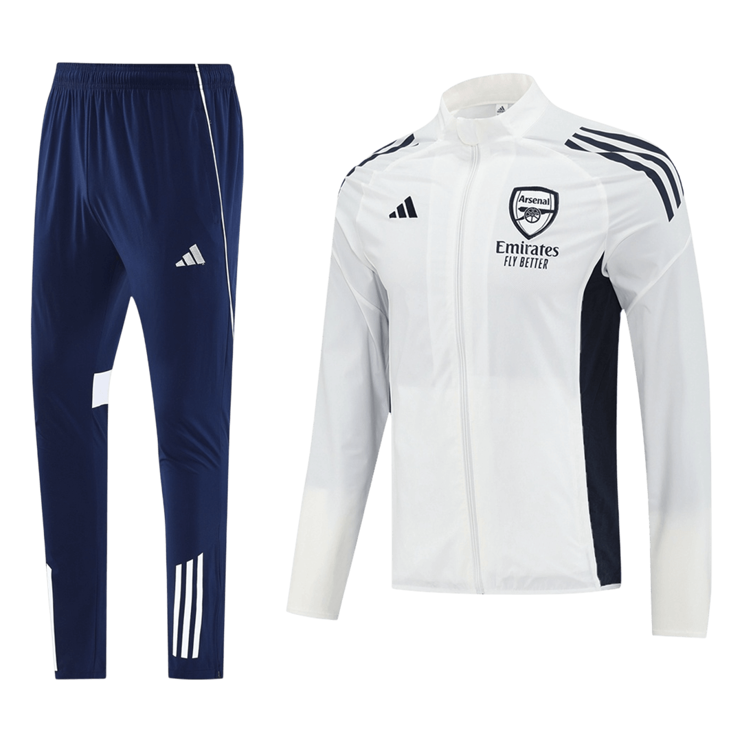 Arsenal Tracksuit 2025/26 White - gogoalshop