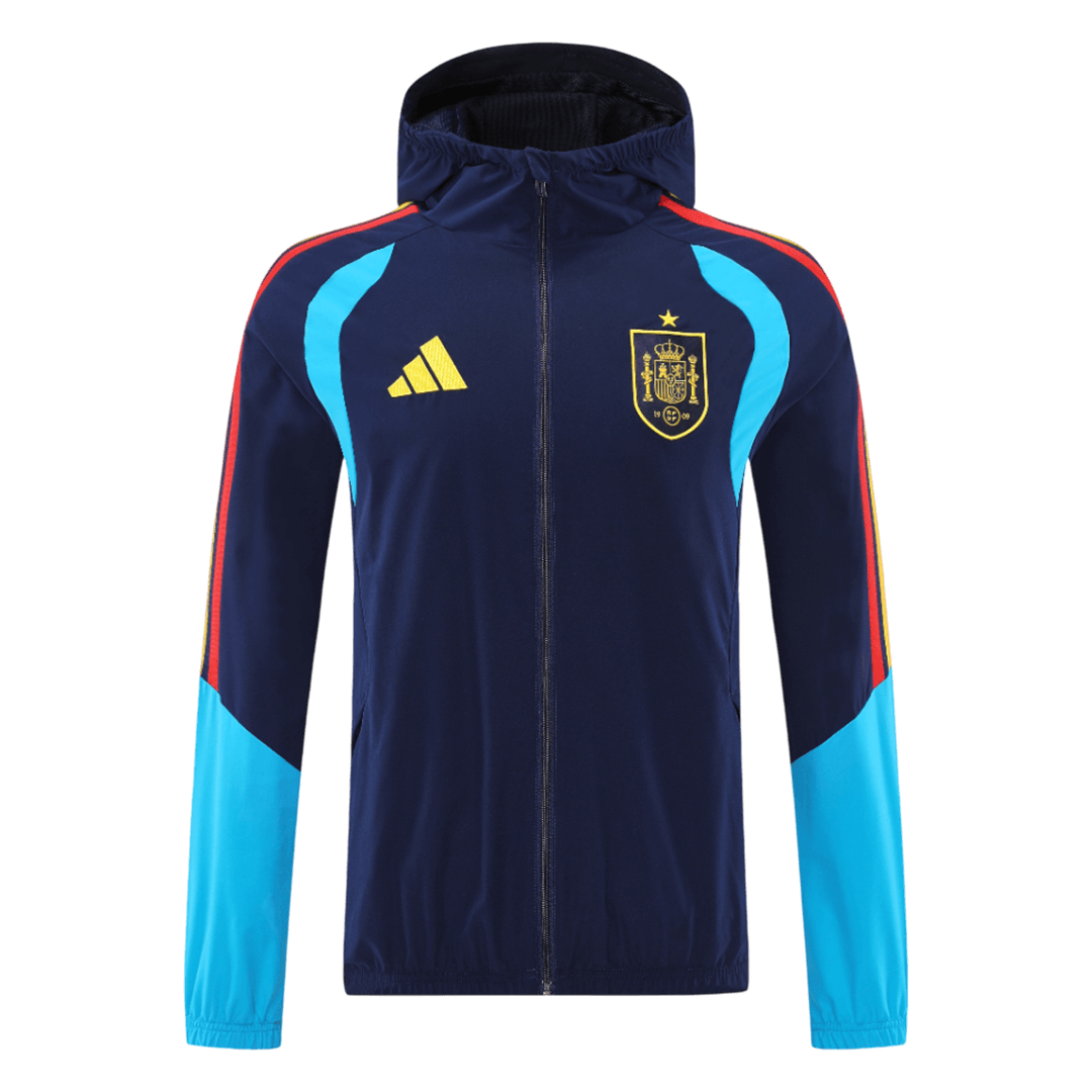 Spain Hoodie Jacket 2026 - Blue&Black - gogoalshop