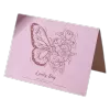 Custom Butterfly Lovely Day Anniversary Card Pink - gogoalshop