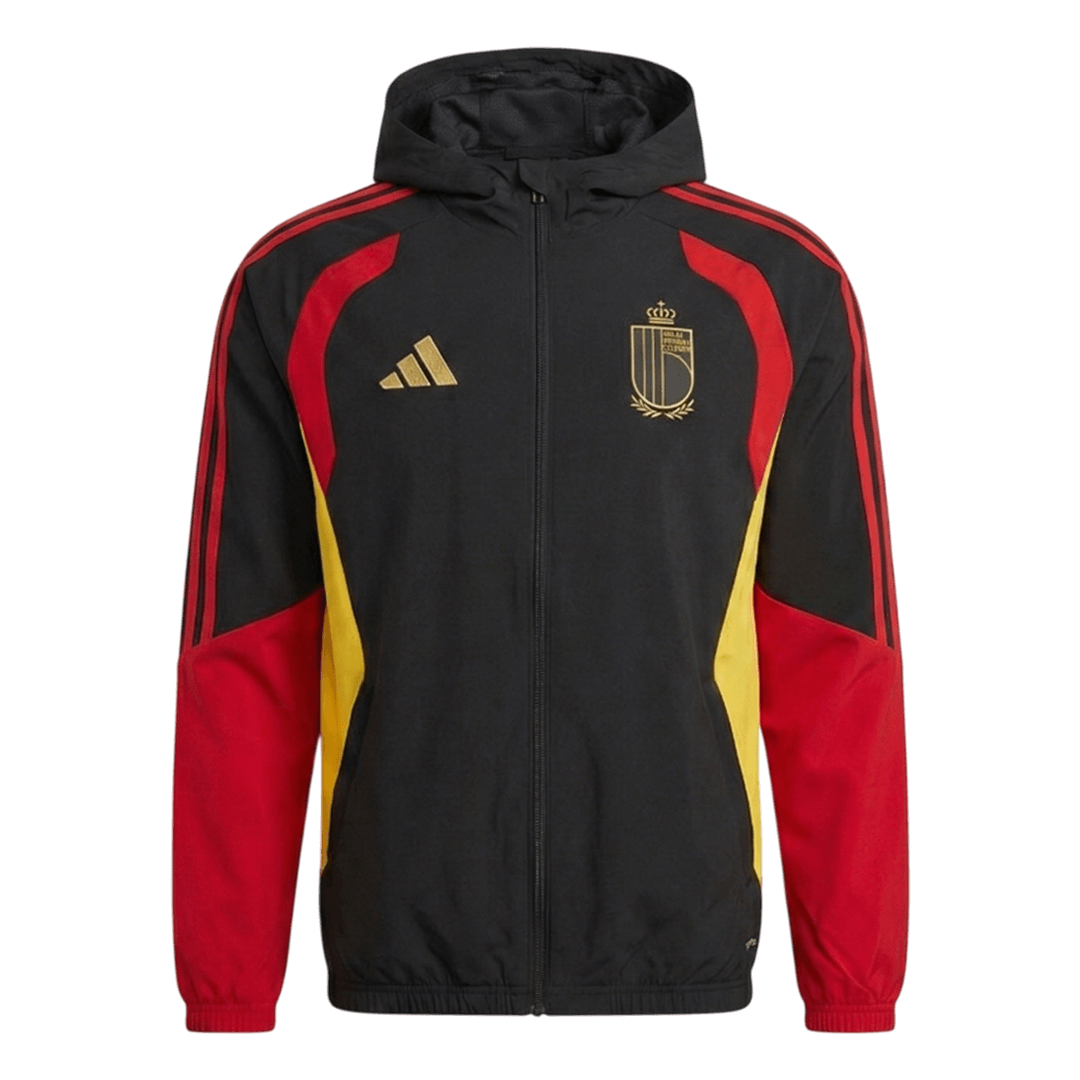 Belgium Hoodie Jacket 2026 - Red&Black - gogoalshop