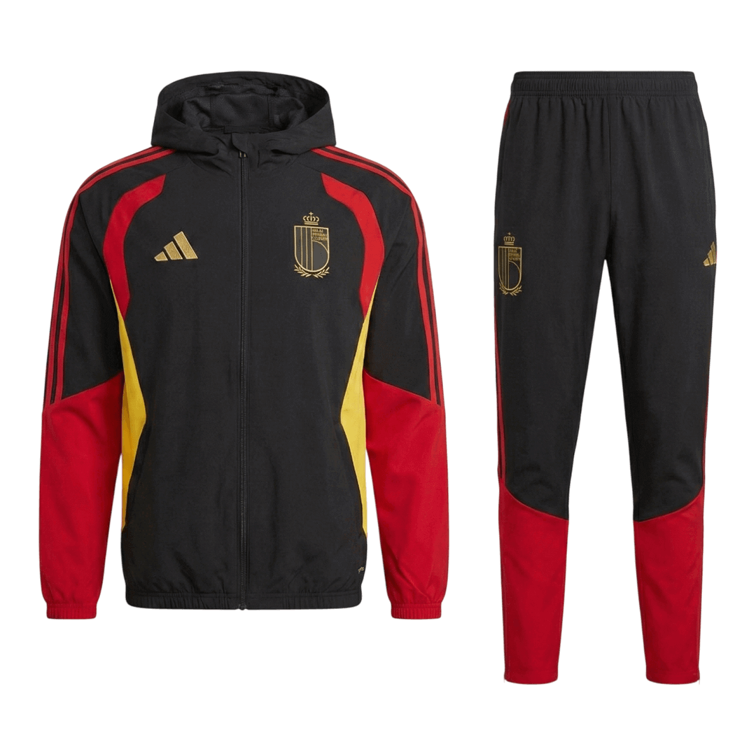 Belgium Hoodie Tracksuit 2026 Red&Black - gogoalshop