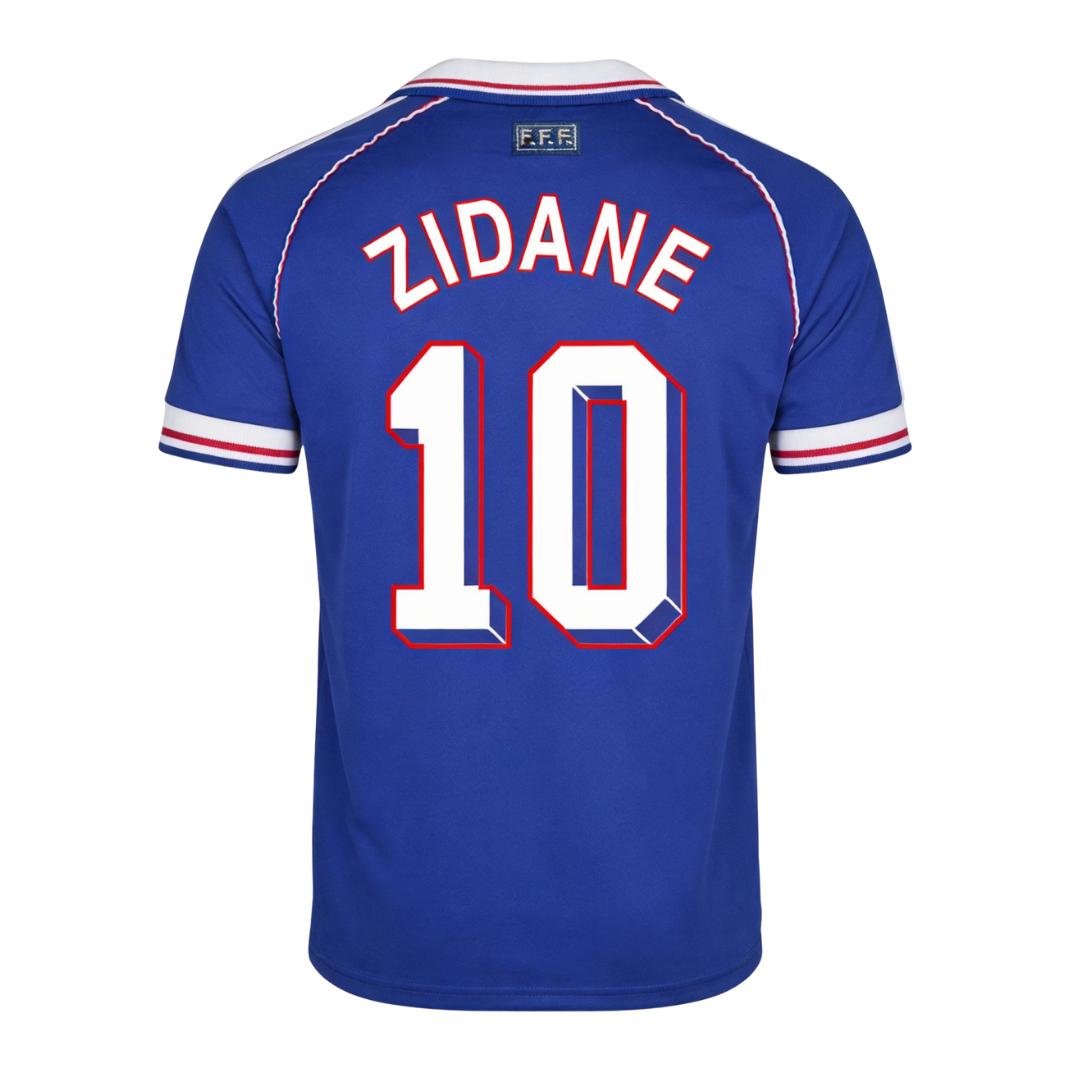 Retro Soccer Jersey ZIDANE #10 France Home 1998 - gogoalshop