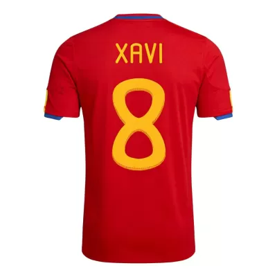 Retro Soccer Jersey XAVI #8 Spain Home 2010 - gogoalshop
