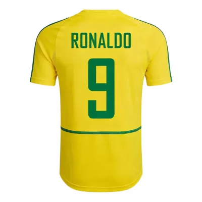 Retro Soccer Jersey RONALDO #9 Brazil Home 2002/03 - gogoalshop