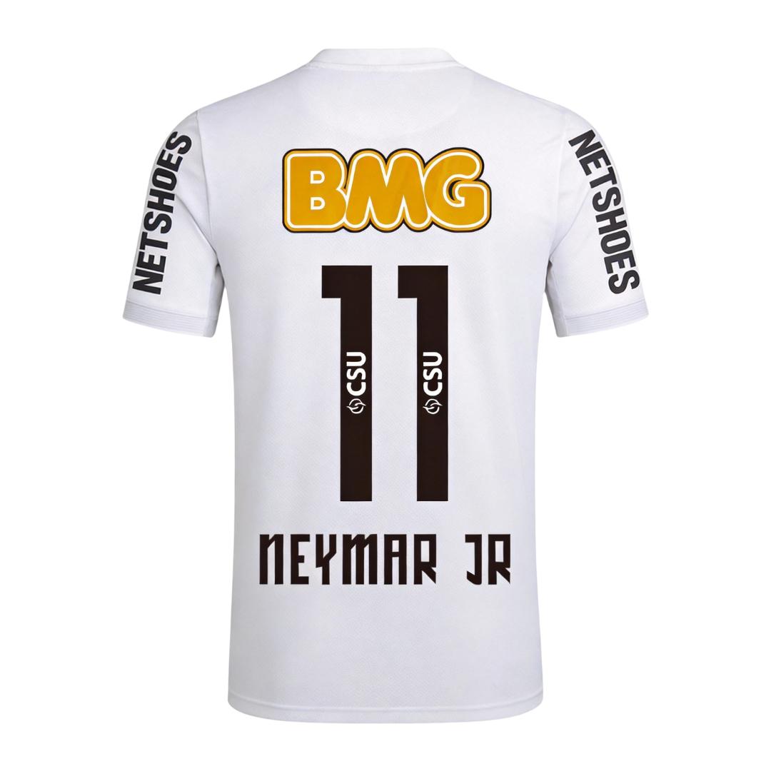 Retro Soccer Jersey NEYMAR JR #11 Santos FC Home 2012 - gogoalshop