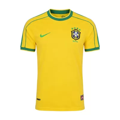 Retro Soccer Jersey Brazil Home 1998 - gogoalshop