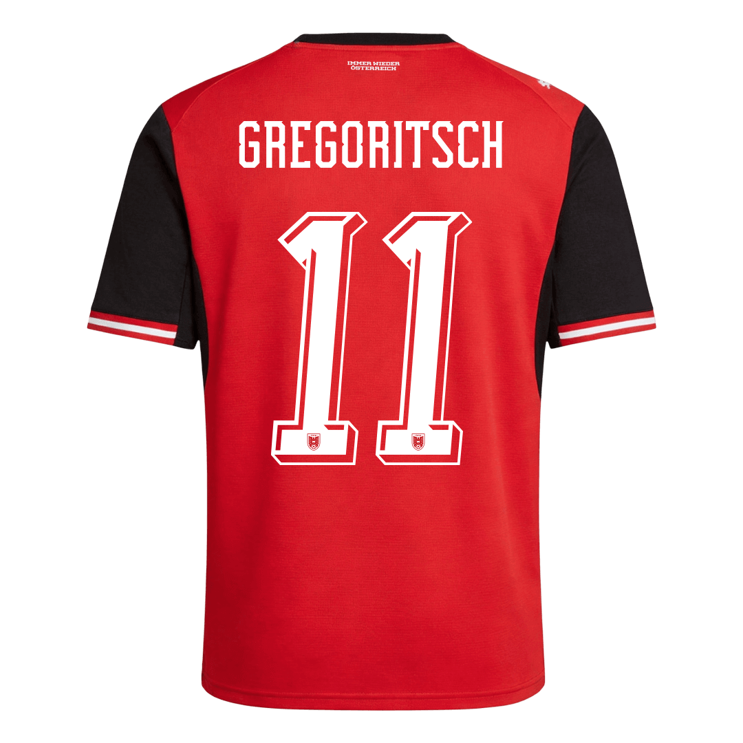 GREGORITSCH #11 Austria Home Soccer Jersey World Cup 2026 - gogoalshop