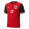 LAIMER #20 Austria Home Soccer Jersey World Cup 2026 - gogoalshop