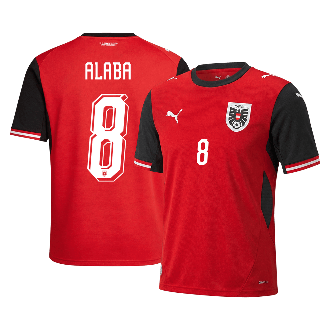 ALABA #8 Austria Home Soccer Jersey World Cup 2026 - gogoalshop