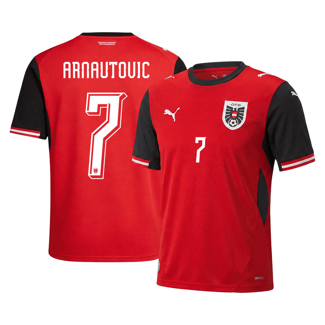 7 サッカーユニフォーム FIFA 2026 ARNAUTOVIC #7 Austria Home Soccer Jersey World Cup 2026 | Gogoalshop