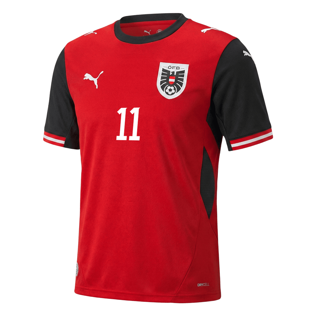 GREGORITSCH #11 Austria Home Soccer Jersey World Cup 2026 - gogoalshop