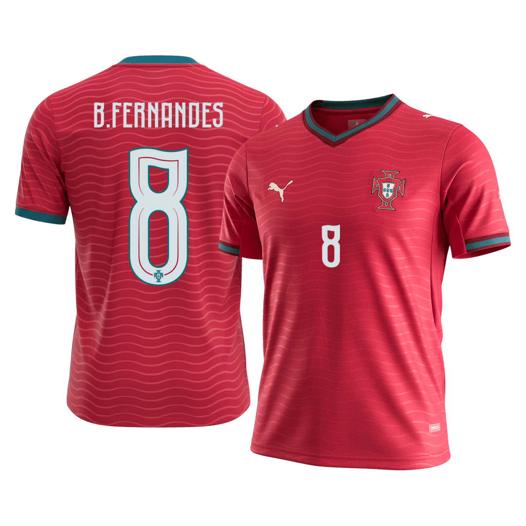 B.FERNANDES #8 Portugal Home Soccer Jersey World Cup 2026 - gogoalshop