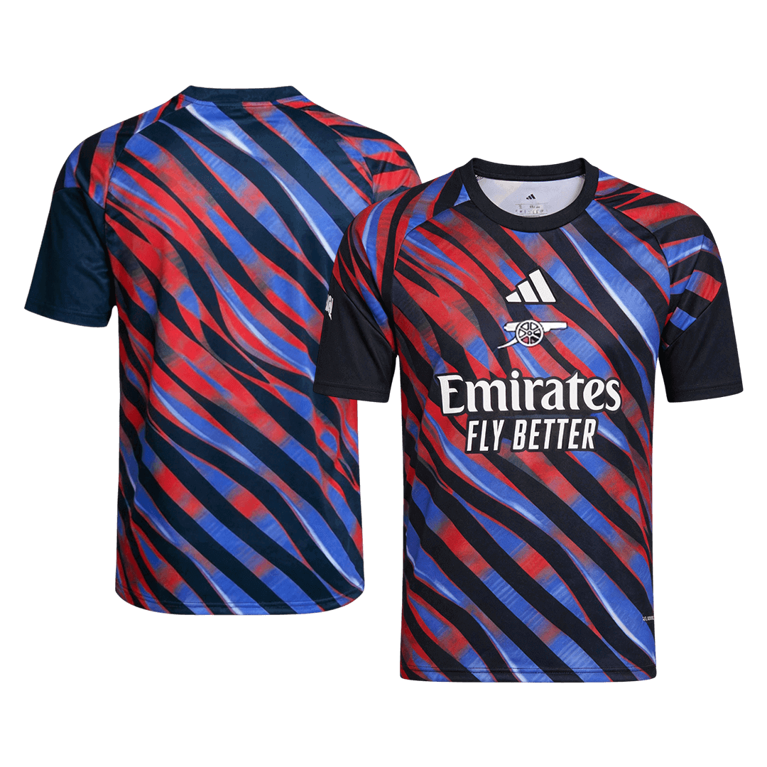 Arsenal Pre-Match Soccer Jersey 2025/26 Blue&Red - gogoalshop