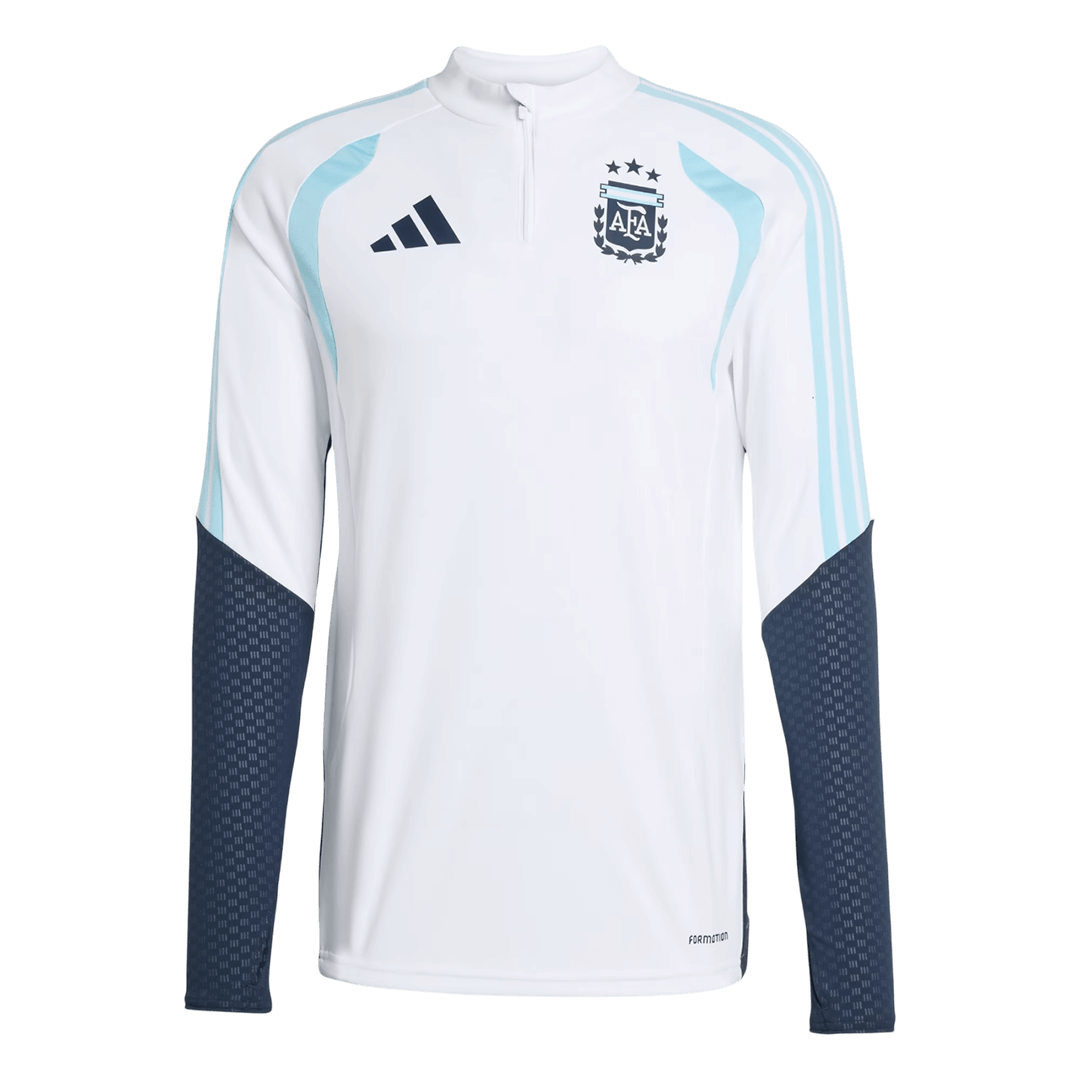Argentina 1/4 Zip Tracksuit 2026 White - gogoalshop