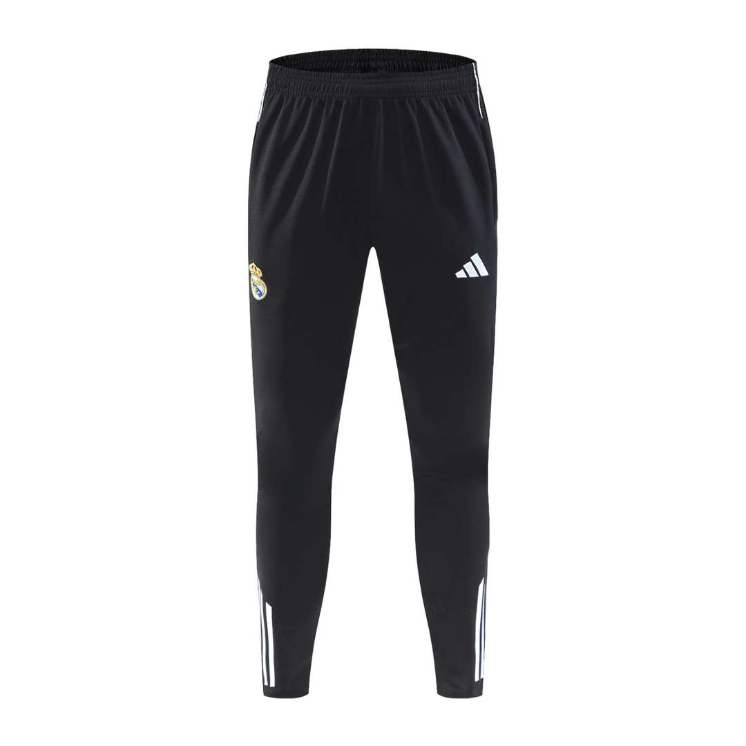 Real Madrid 1/4 Zip Tracksuit 2025/26 Kids Black - gogoalshop