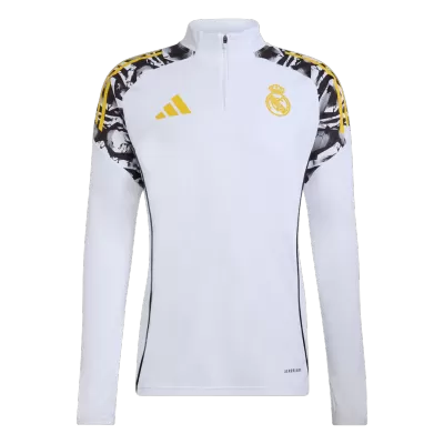 Real Madrid 1/4 Zip Tracksuit 2025/26 White - gogoalshop