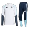 Argentina 1/4 Zip Tracksuit 2026 Kids White - gogoalshop