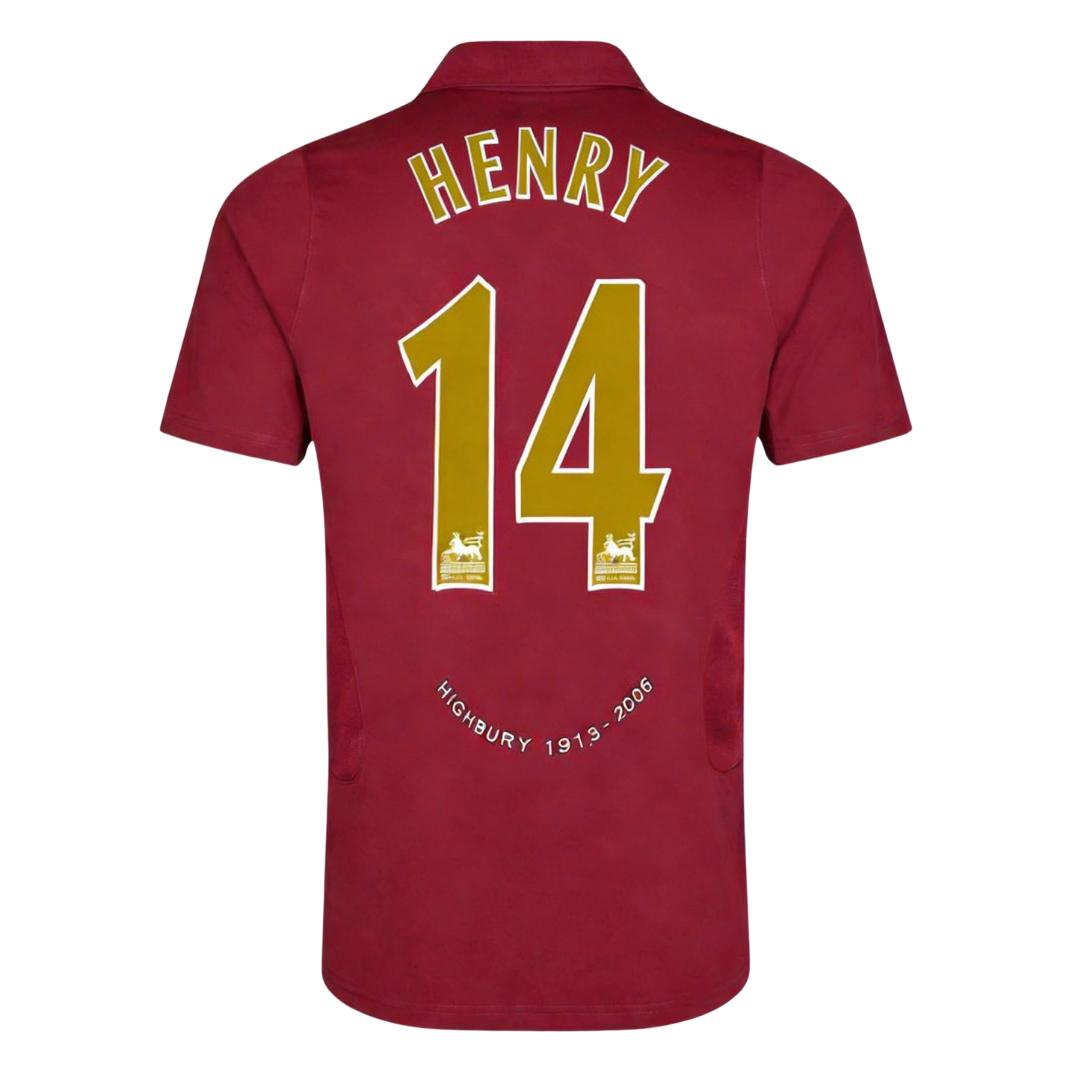 Retro Soccer Jersey HENRY #14 Arsenal Home 2005/06 - gogoalshop