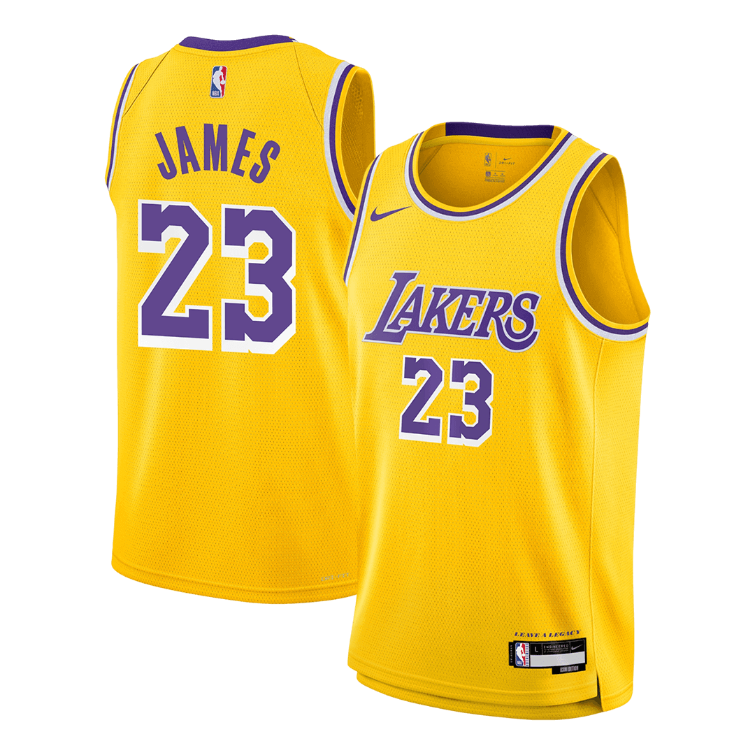 JAMES #23 Los Angeles Lakers Swingman NBA Jersey 2025/26 - Icon Edition - gogoalshop