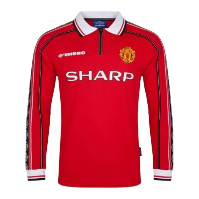 Retro Jersey Manchester United Home Long Sleeve 1998/99 - gogoalshop