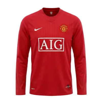 Retro Jersey Manchester United Home Long Sleeve 2007/08 - gogoalshop
