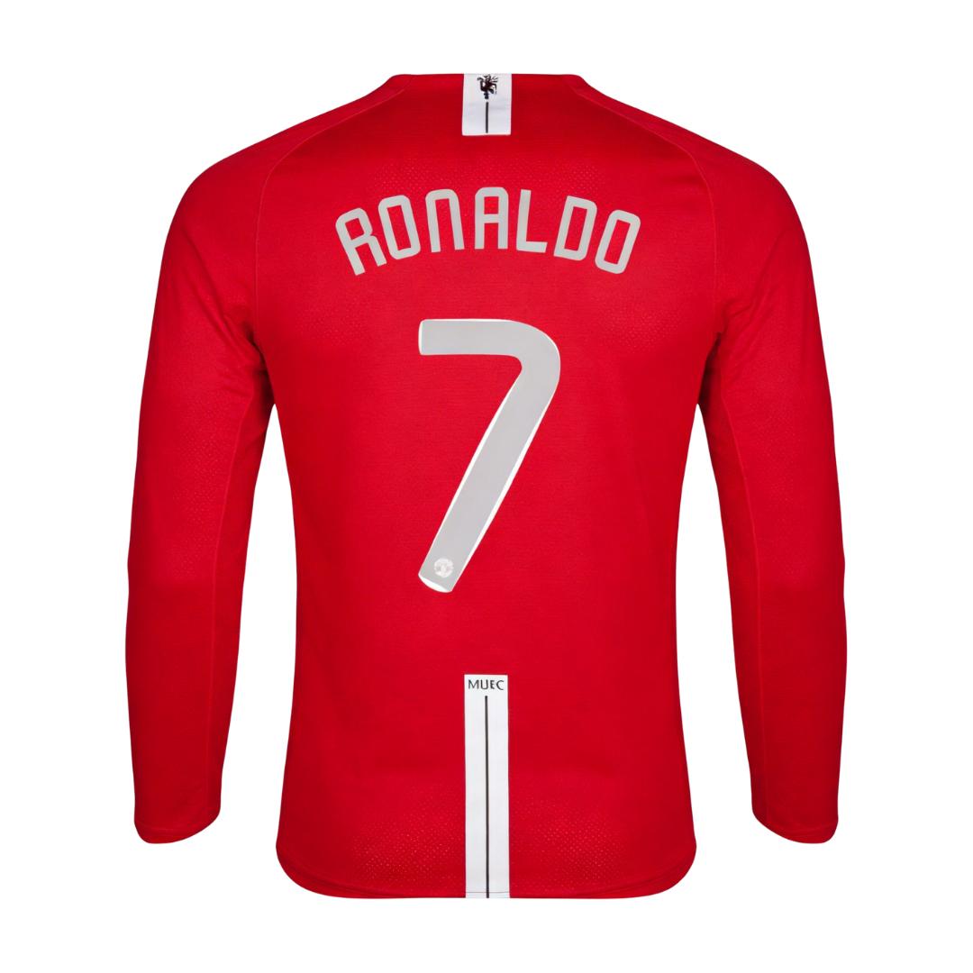 Retro Soccer Jersey RONALDO #7 Manchester United Home Long Sleeve 2007/08 - UCL Final - gogoalshop