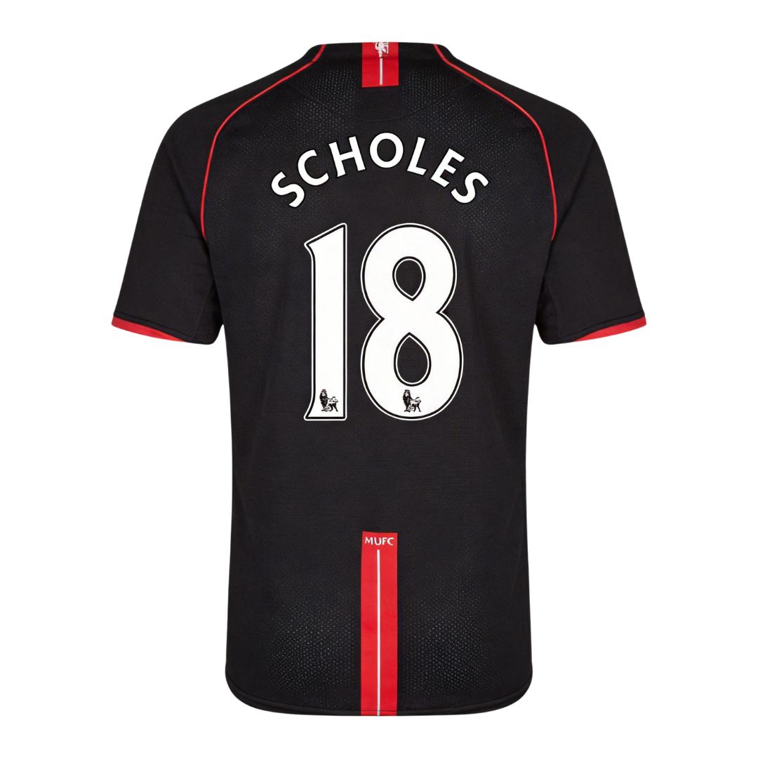 Retro Soccer Jersey SCHOLES #18 Manchester United Away 2007/08 - gogoalshop