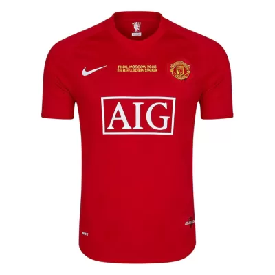 Retro Soccer Jersey Manchester United Home 2007/08 UCL - gogoalshop