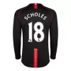 Retro Soccer Jersey SCHOLES #18 Manchester United Away Long Sleeve 2007/08 - gogoalshop