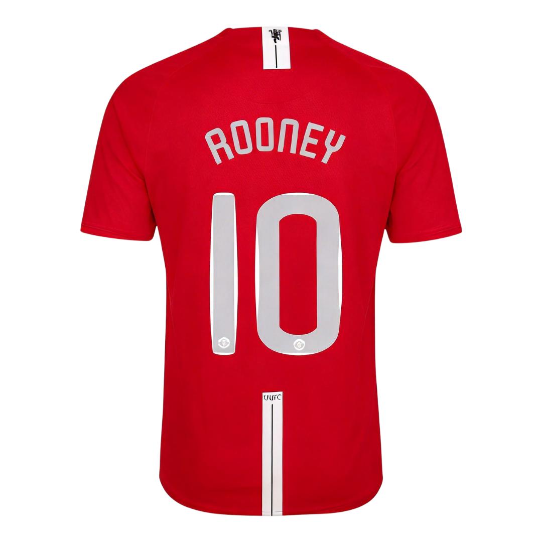 Retro Soccer Jersey ROONEY #10 Manchester United Home 2007/08 - UCL Final - gogoalshop