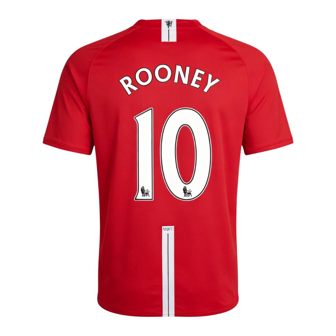 Retro Soccer Jersey ROONEY #10 Manchester United Home 2007/08 - gogoalshop