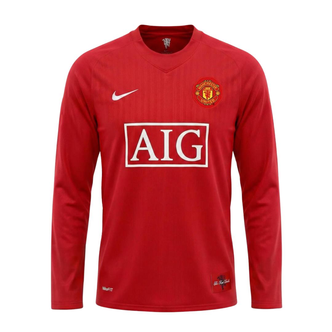 Retro Soccer Jersey ROONEY #10 Manchester United Home Long Sleeve 2007/08 - gogoalshop