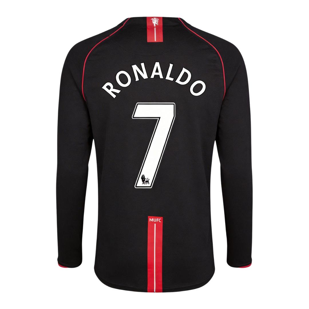 Retro Soccer Jersey RONALDO #7 Manchester United Away Long Sleeve 2007/08 - gogoalshop