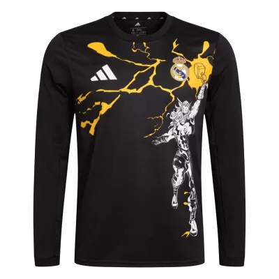 Real Madrid X Marvel Long Sleeve Jersey 25/26 Black - gogoalshop