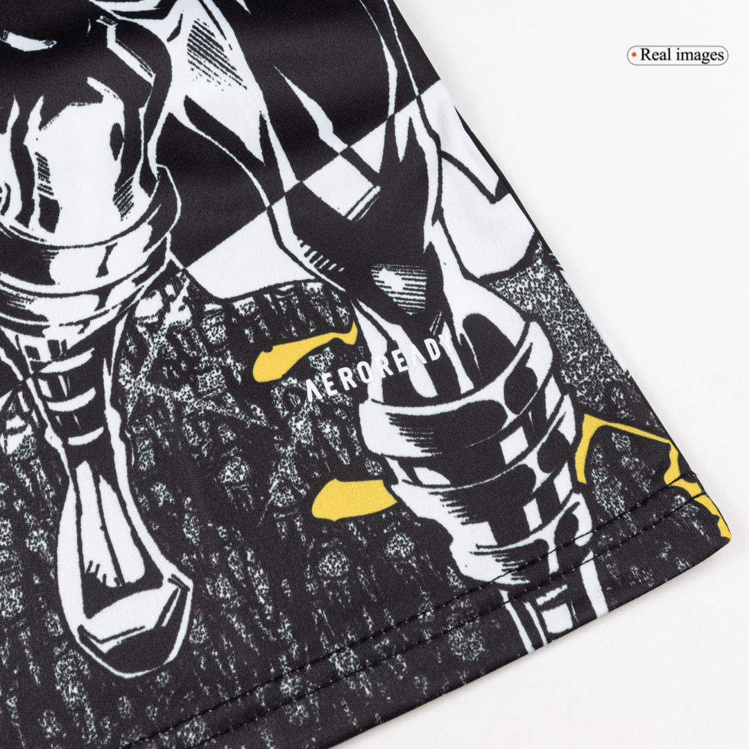 Real Madrid X Marvel Long Sleeve Jersey 25/26 Black&White - gogoalshop