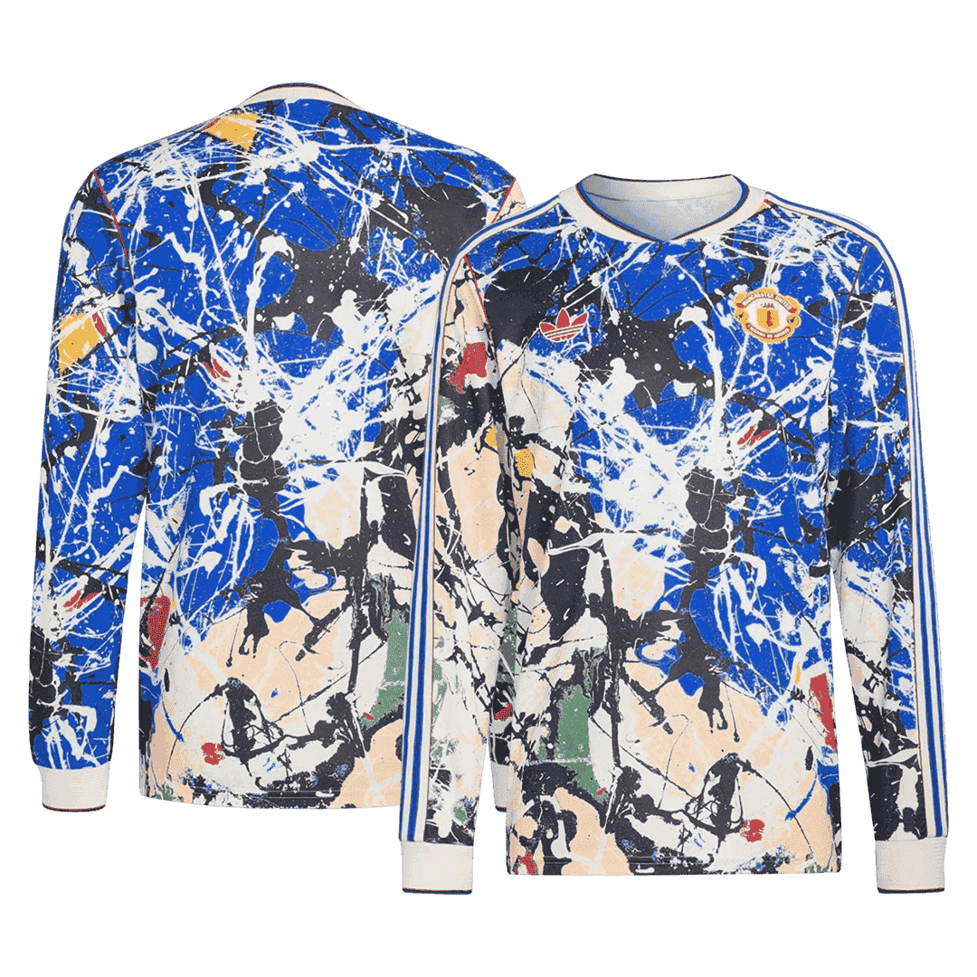 Manchester United x Stone Roses Long Sleeve Jersey 2025/26 - gogoalshop