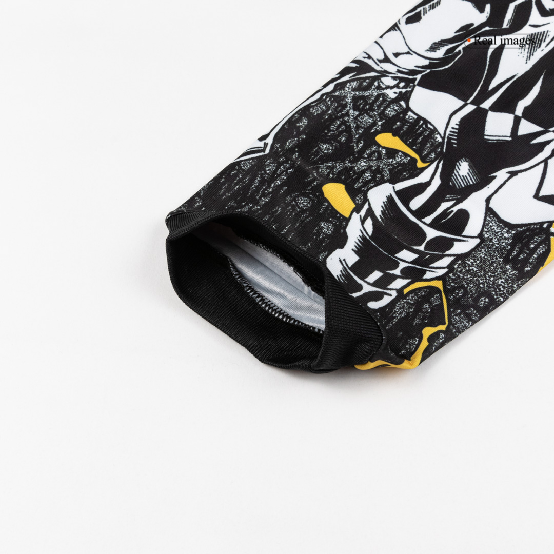 Real Madrid X Marvel Long Sleeve Jersey 25/26 Black&White - gogoalshop