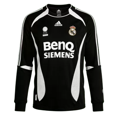 Retro Soccer Jersey Real Madrid Away Long Sleeve 2006/07 - gogoalshop