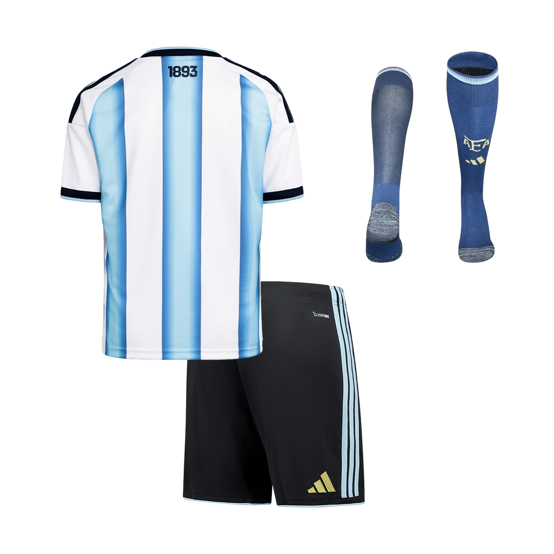 Argentina Home Kids Soccer Jerseys Full Kit World Cup 2026 - gogoalshop