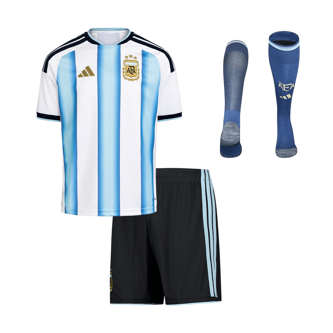 Argentina Home Kids Soccer Jerseys Full Kit World Cup 2026 - gogoalshop