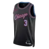 Unisex New York Knicks GIDDEY #3 Black Swingman Jersey 2025/26 - City Edition - gogoalshop
